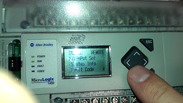 Micrologix 1400 Load eeprom via LCD screen