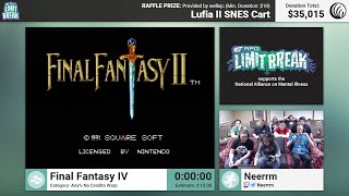 Final Fantasy IV (No Credits Warp) by Neerrm (RPG Limit Break 2016 Part 28)