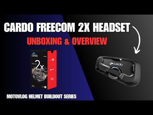 Motovlog Build  Cardo Systems Freecom 2X Headset Unboxing 