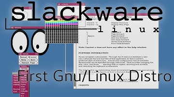 First Gnu/Linux Distribution - Slackware 1.01 with twm