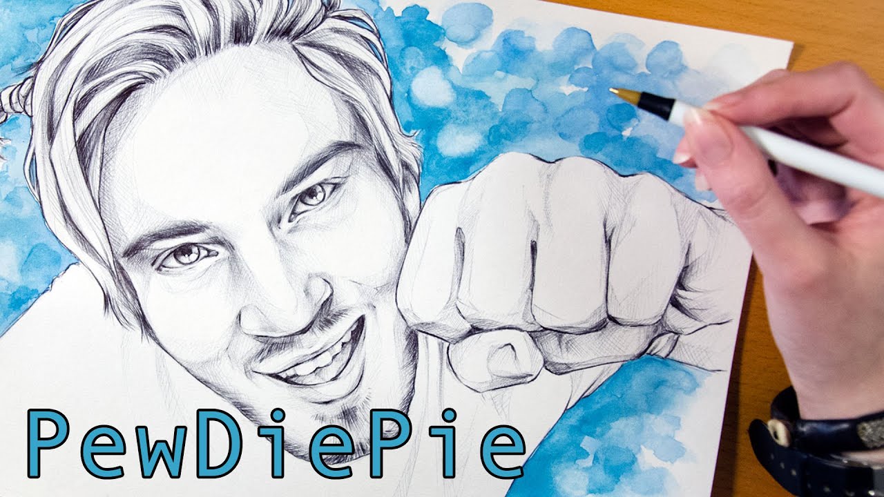 Creative Drawing Realistic Youtubers Sketch 