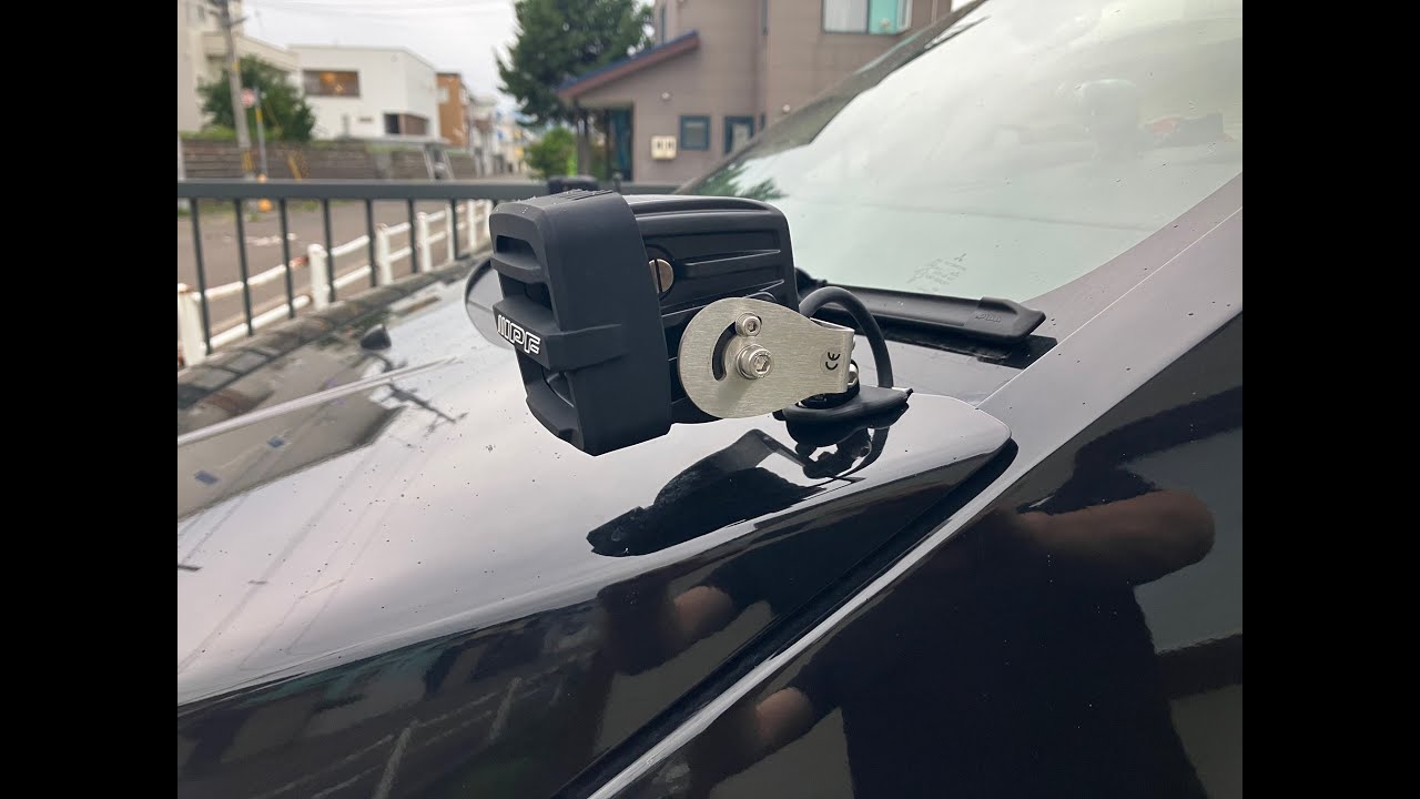 デリカD5にボンネットライトを付ける！