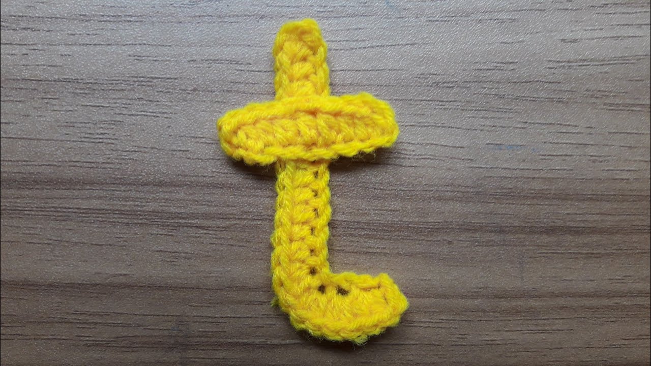 t Crochet Letter t How to Crochet Small Letter t Crochet Alphabet Tutorial YouTube