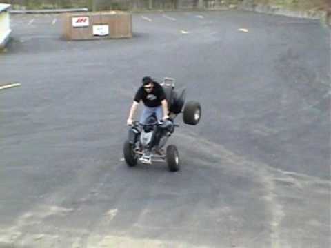 Stoppies On Quad Youtube