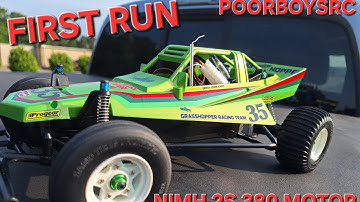 Tamiya Grasshopper first run 2s 380 motor @poorboysrc  #rc #hobby #rccar
