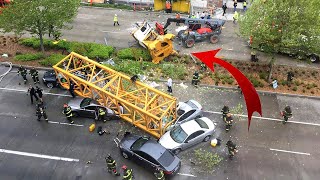 AMAZING Biggest Excavator, Cranes & Truck Driving - Excavator Disaster, Cranes & Truck Collapse 2024