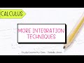 Advanced Integration Techniques - Calculus Guided Notes Lesson
