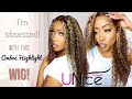 I’M OBSESSED WITH THIS OMBRE HONEY BLONDE CURLY 13X4 WIG! | FT. UNice Hair