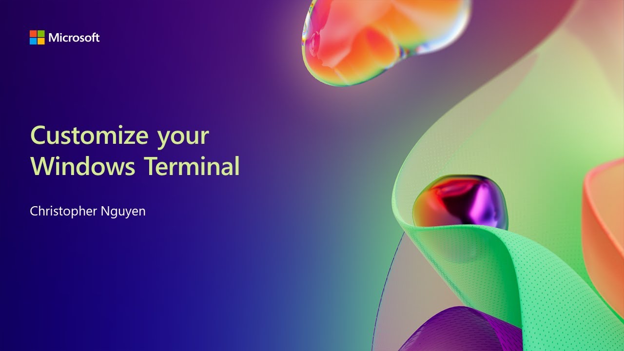 Customize your Windows Terminal 