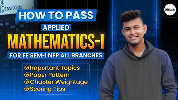 How to pass Applied Mathematics-I | Most Important Discussion before exam | Shahid sir | MUSA