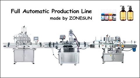 How To Use Full Automatic Production Line(Filling Machine+Capping Machine+Labeling Machine)