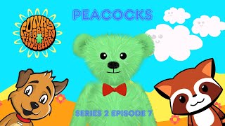 Funky the Green Teddy Bear – Peacocks – Preschool Fun for Everyone! Series 2 Episode 7