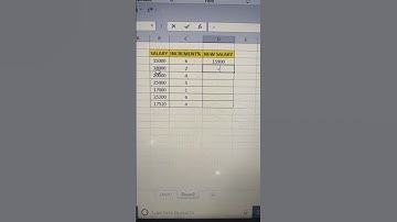 Salary Increment formula by help Excel shortcut Tricks #Viral video
