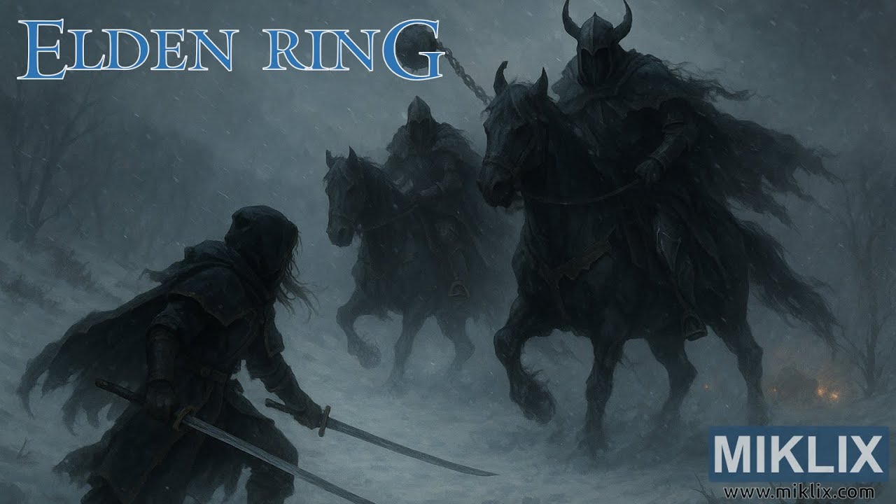 Elden Ring: Дуэт Ночной Кавалерии (Освященное Снежное Поле) Бой с Боссом