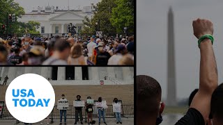 Large demonstrations in Washington D.C. anchor weekend of protests | USA TODAY