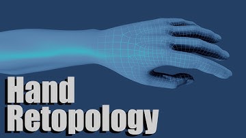 [Blender] Retopology part  3: Hand [lazy and stupid way of retopology]