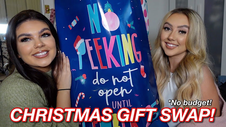 HUGE CHRISTMAS GIFT SWAP ft my younger sister! | NO BUDGET!