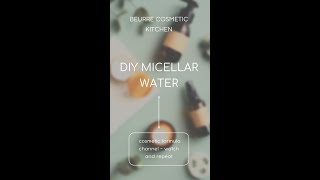 DIY MICELLAR WATER l #shorts cosmetic formula