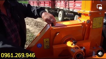 Dàn thu hoạch Ngô sinh khối, thu hoạch cỏ voi gắn máy cày 90HP