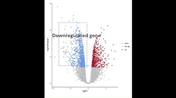 Volcano Plot of RNA seq Data understanding #education #scatterplot #volcanoplot #phd #Rnaseq #gene