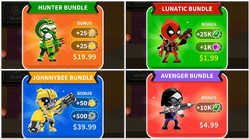 Johnny Trigger All Bundle Guns and Outfits