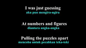 Coldplay The Scientist lirik dan arti bahasa indonesia Coldplay The Scientist lirik dan arti bahasa indonesia