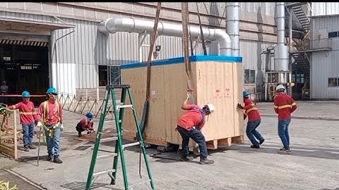 UNLOADING, LIFTING,UNCRATING , RIG IN OF MOLD DIE USING 60TONS CRANE/10tons FORKLIFT| BUHAY RIGGING