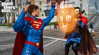 GTA 5 - Superman VS Dr Strange | Who Wins?