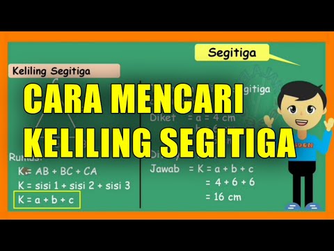 Video: Cara Mencari Keliling Segitiga