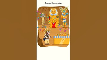 Spook the robber - DOP 5: Delete One Part Level 33 #shorts #games #dop5