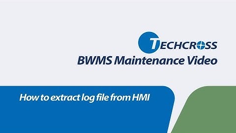 [MAINTENANCE] How to extract log file from HMI