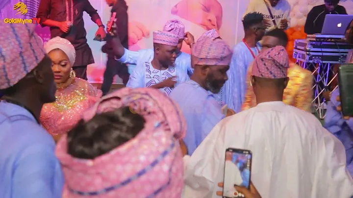 COMEDIAN CUTE ABIOLA SHOWS OFF HIS INCREDIBLE LEGWORK AT HIS SON'S 40 DAYS THANKSGIVING CEREMONY