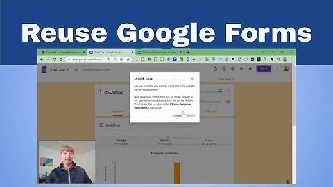 Reuse Google Forms
