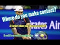 Contact points and Racket/Racquet Sweet spots - what head shape should you choose?