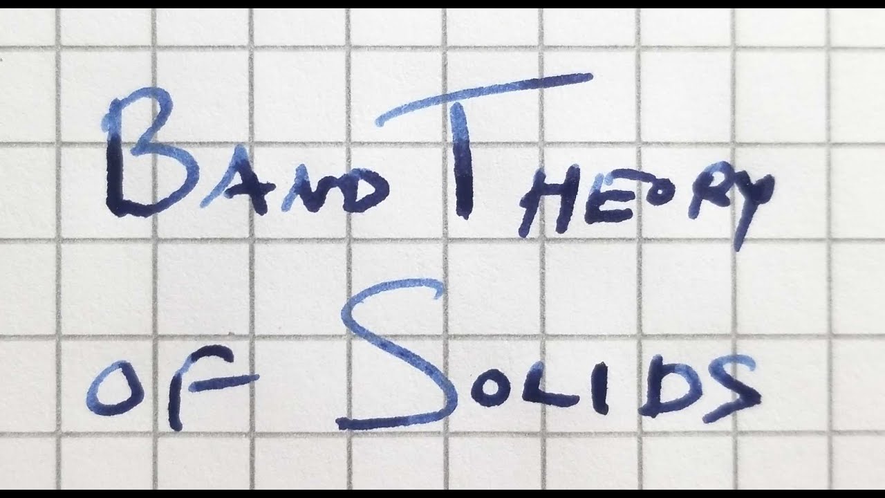 The band theory of solids from a nearly free electron model Video 13 of ...