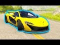 High Speed Supercar Crashes #2 - BeamNG drive