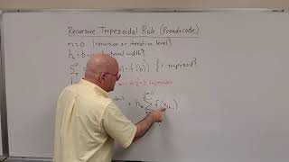 Numerical Analysis - (b) Recursive Trapezoidal Rule with Pseudocode