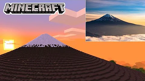 マイクラ 富士山登頂するまで終われません
