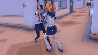 Raibaru kills Ayano to protect Osana?! - Yandere Simulator