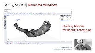 Getting Started with Rhino 7 for Windows  Shelling Meshes and Preparing for 3D Printing.