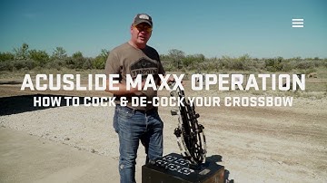 How to Cock and De-Cock Your Crossbow Using the ACUslide MAXX | TenPoint Crossbows