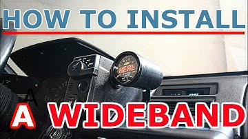 How to install a WIDEBAND gauge and sensor - AEM X-series AFR