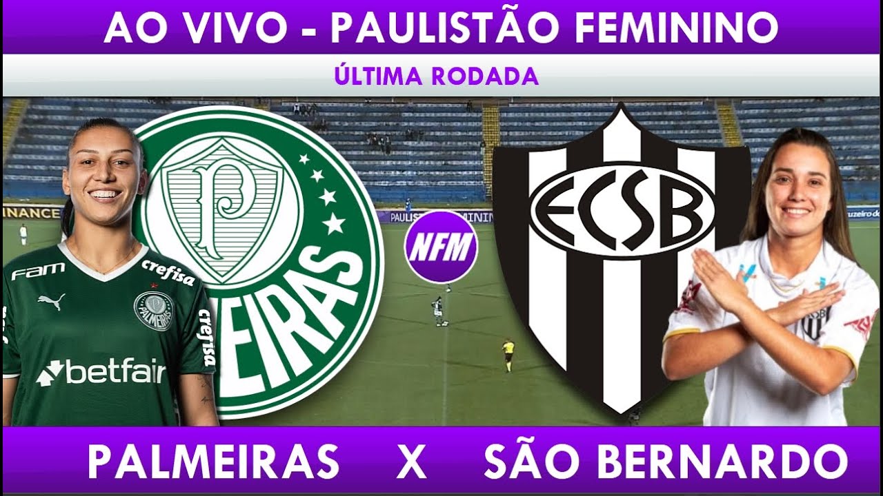 Palmeiras 5 x 0 EC São Bernardo  Campeonato Paulista Feminino: melhores  momentos