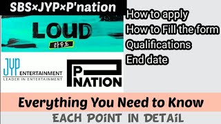 How to apply for SBS×JYP×P'nationa LOUD Audition|Edit and send the form without printing It|Detailed