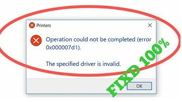 How to Fix Error 0x000007d1 When Printing in Windows 10