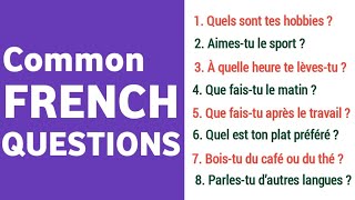 Common French Questions for Beginners Conversations | Learn French Language | Easy To Learn French.