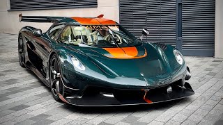 £3M Koenigsegg Jesko in Green Carbon GOES CRAZY in London! Ride, Revs and Accelerations!