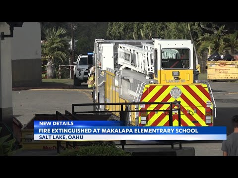 HFD investigating cause of fire at Makalapa Elementary School