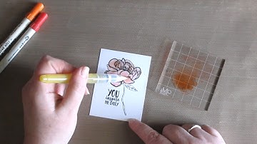 Unity Quick Tip: Distress Marker Watercolor Rose