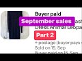 September Sales Part 2